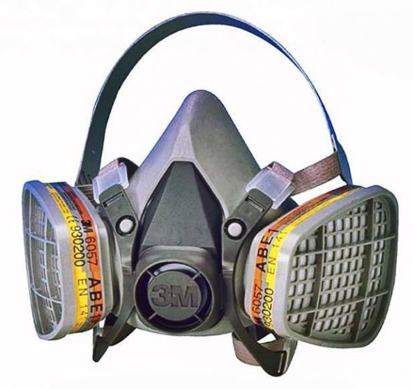 3M 6200 Yarım Yüz Maskesi + 2 adet Filtre 6057 Set Solunum Koruyucu