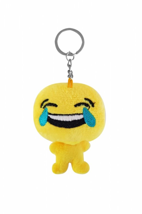 Gülmekten Ağlayan Peluş Emoji Anahtarlık 6cm 1 Adet