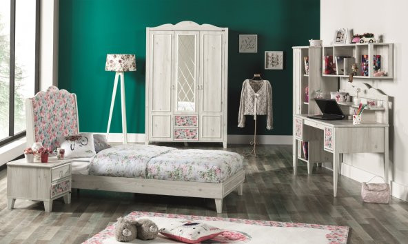 Dolap, Gardrop, Rose Genç Odası, 3 Kapaklı Gardrop - 2