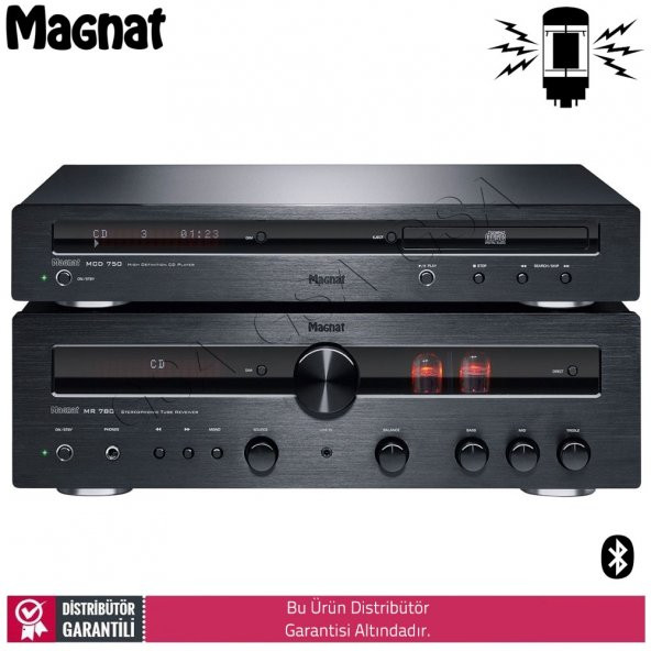 Magnat MR 780 High-end lambalı receiver + MCD 750 CD Müzik Sistem