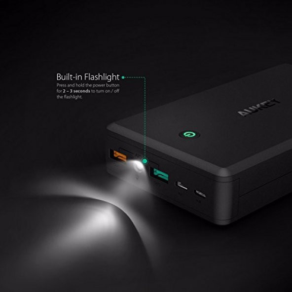Aukey PB-T11 30000mah Powerbank Hızlı Şarj Qualcomm 3.0 - 6