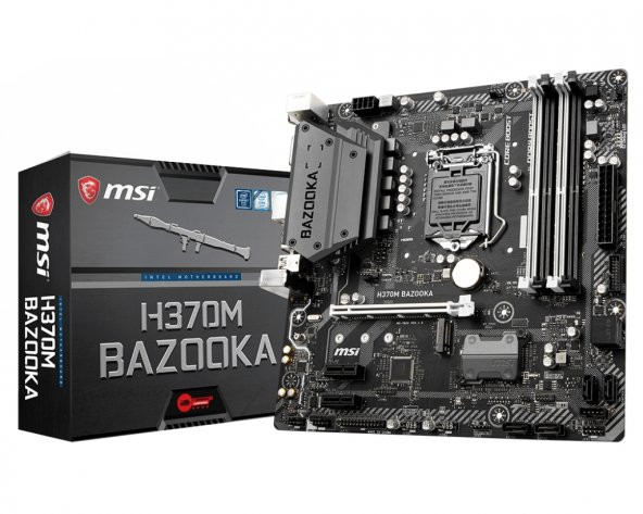 MSI H370M BAZOOKA 1151P DDR4 SES GLAN HDMI/DVI SATA3 USB3.1 MATX