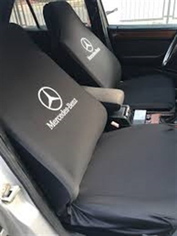Mercedes Siyah Servis Kılıfı Ön Arka Likralı Set
