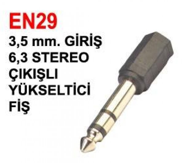 Wellhise 3.5MM Giriş 6.3MM STEREO Çıkış - 2