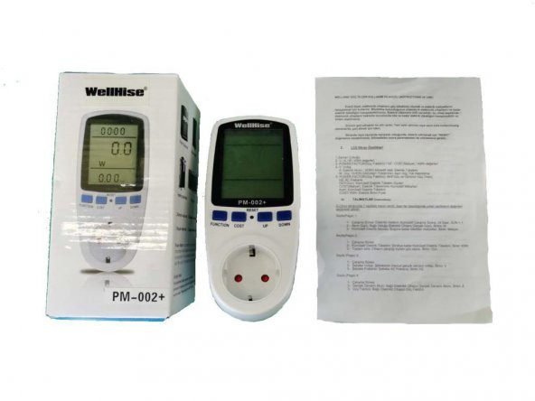 Wellhise Pm002+ Wattmetre 16A 3680W - 3