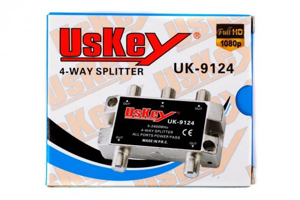 Uskey Uk-9124 Full Hd 5-2400 Mhz 1/4 Splitter - 3