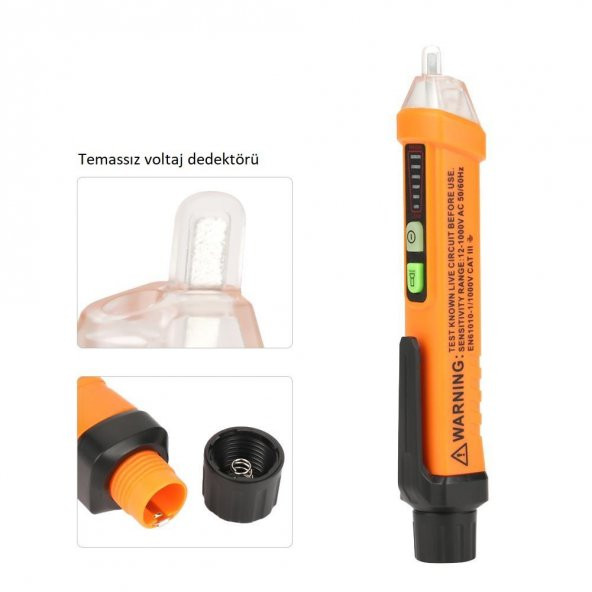 WellHise Temassız AC Kontrol Kalemi Temassız Voltaj Test Kalemi - 6