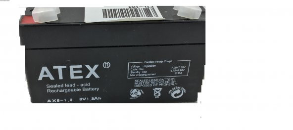 Akü 6v 1.3 Ah Fza Atex (97X24X52X57)