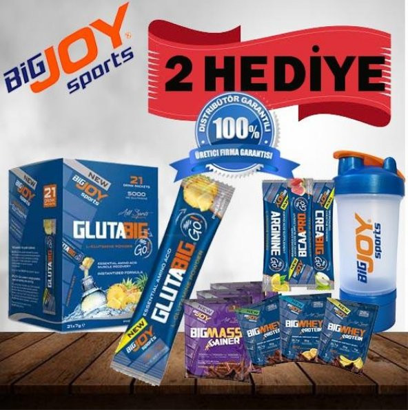 BigJoy Sports Glutabig Go! ANANAS 21 Paket + 4 HEDİYE