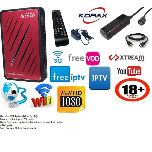 Korax Hitech Vipbox Gold Uydu Alıcısı - 2