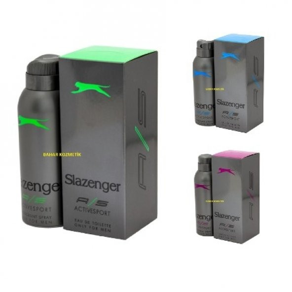 Slazenger süper 3lü set (Mavi Set + Yeşil Set + Mor Set )