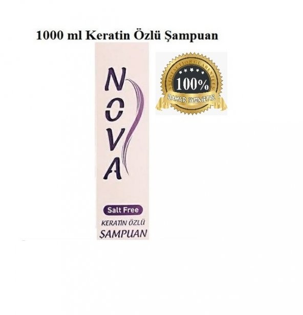 Nova Keratin Özlü Tuzsuz Bio Şampuan 1000 ml gold