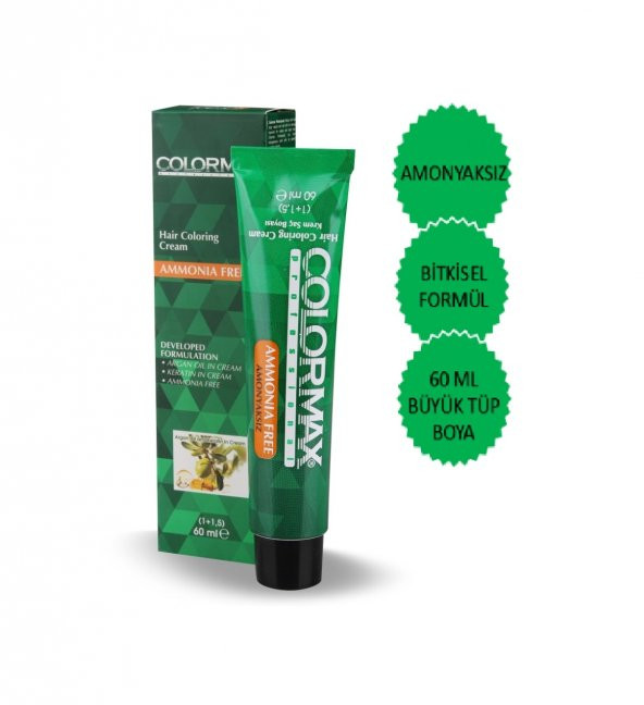 Colormax Amonyaksız Saç Boyası Bitkisel-Doğal Formül 60 ml+Sıvı - 3