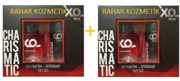 Xo Charismatic Erkek Parfüm Edt 100 Ml + Deo Spray 125 2 Kutu