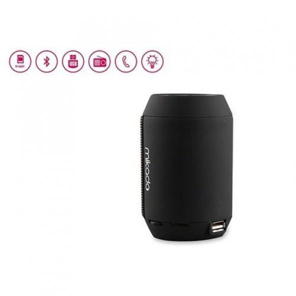 Mikado MD-15BT Siyah FM Radyo Destekli Bluetooth Speaker - 3