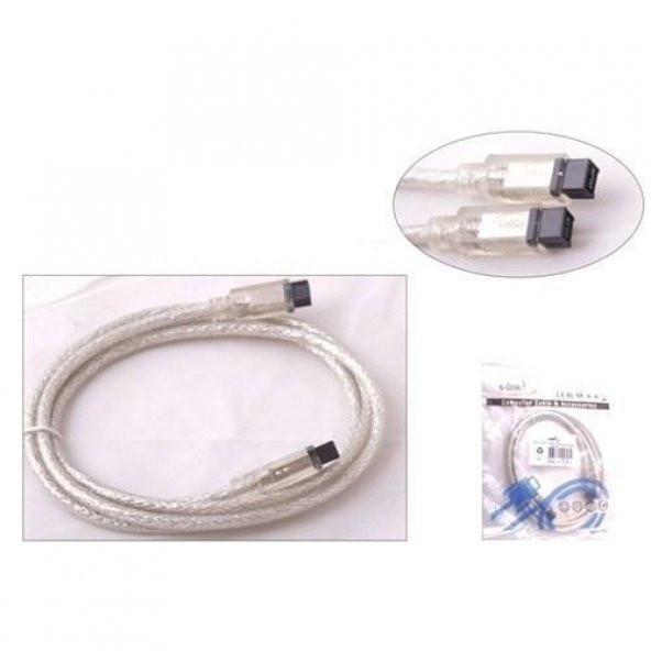 S-Link Sl-199 Ieee1394 9Pin To 9Pin 1.5M Firewire Kablosu