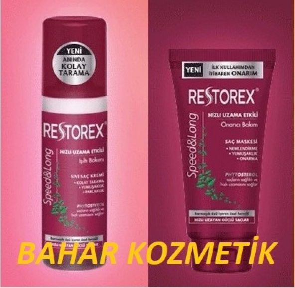 Restorex Hızlı Uzatma Etkili Saç Maskesi & 200Ml Sıvı Saç Kremi
