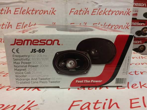 JAMESON JS-60 900WATT OVAL OTO HOPARLÖR - 2