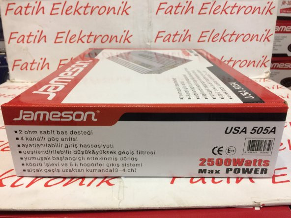 JAMESON USA 505A 4 KANALLI 2500 WATT OTO AMFİ - 2