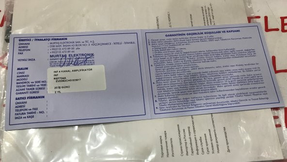 İNFİNİTY REFERENCE REF-704A 4 KANAL OTO AMFİ - 5