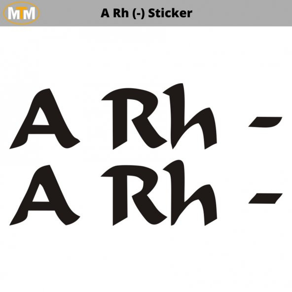 A Rh (-) Sticker - 1