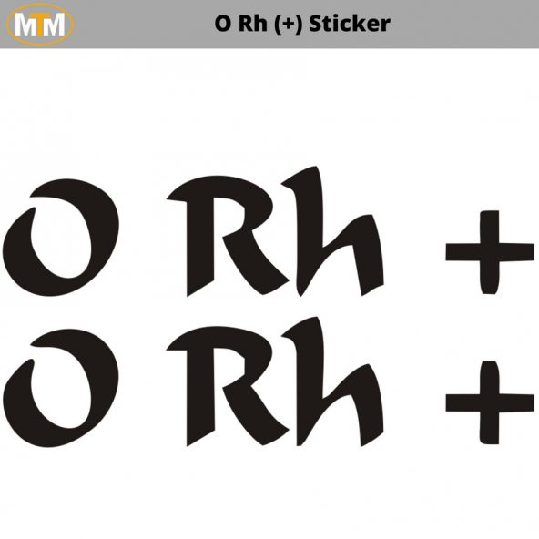 0 Rh (+) Sticker - 2