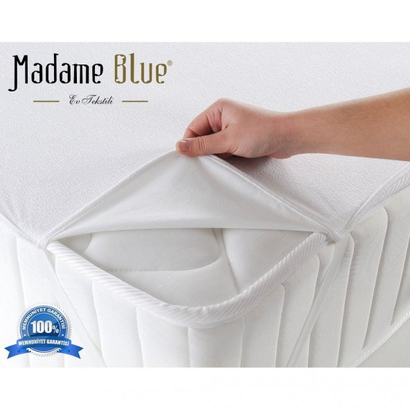Madame Blue Tek Kişilik Sıvı Geçirmez Alez Yatak Koruyucu