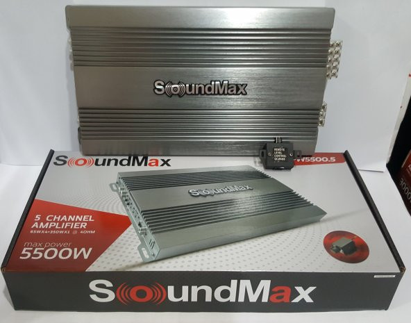 SOUNDMAX SX-PW5500.5 5500W 5 KANAL PROFESYONEL OTO AMFİ - 7