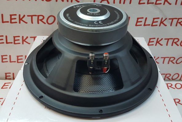 AUDİOMAX MX-251 25 CM 700 WATT SLİM OTO SUBWOOFER BASS - 4