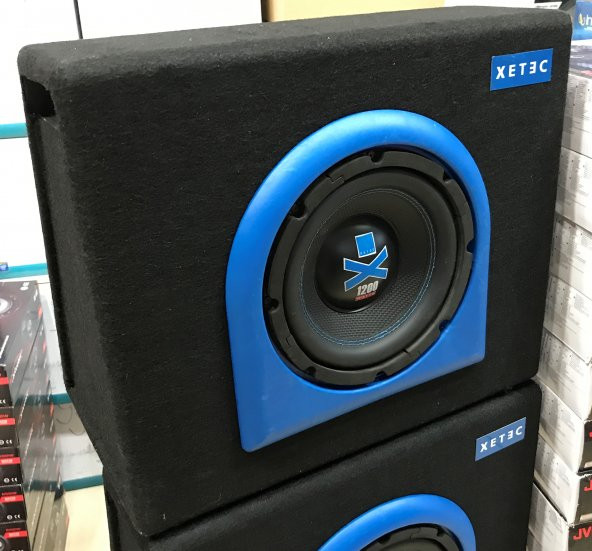 XETEC 20 CM 1200 WATT ÇİFT BOBİN + ÖZEL SLİM KABİN SUBWOOFER BASS - 6
