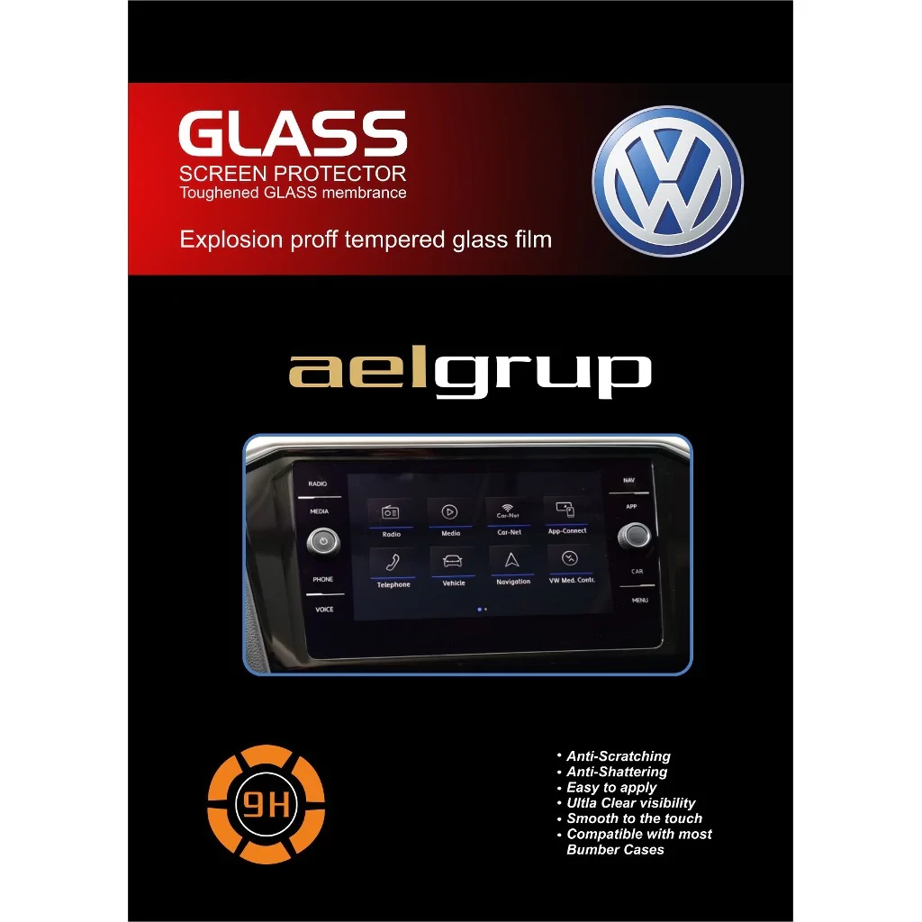Volkswagen Passat B8 Multimedya Ekran Koruyucu Cam - 2