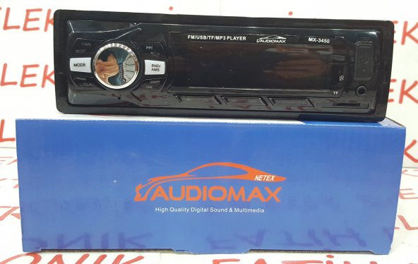 AUDİOMAX MX-2450 SD KART/USB/ AUX UYUMLU OTO TEYP