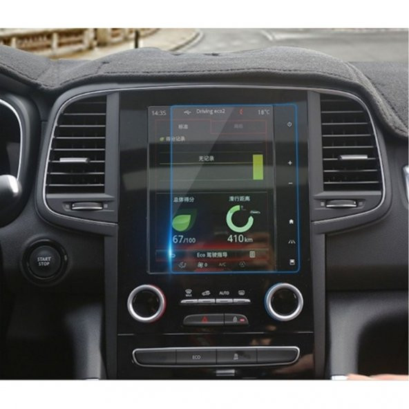 Renault Koleos 8,7 inç Multimedya Dokunmatik Ekran Koruyucu Cam