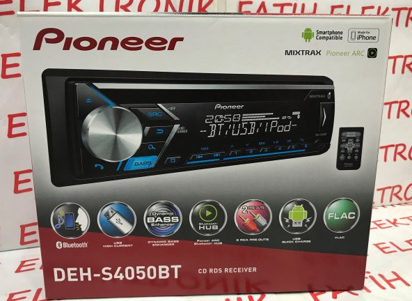 PIONEER DEH-S4050BT CD ÇALAR BLUETOOTH USB AUX UYUMLU OTO TEYP