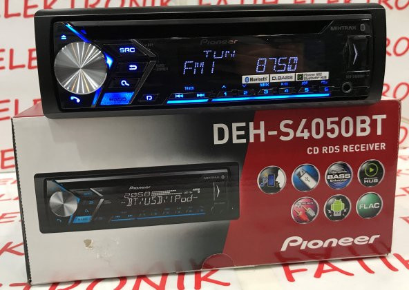 PIONEER DEH-S4050BT CD ÇALAR BLUETOOTH USB AUX UYUMLU OTO TEYP - 3