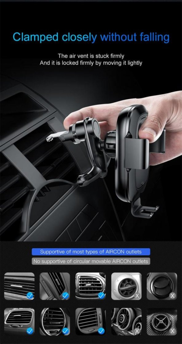 Baseus Smart Vehicle Bracket Wireless Charge Kablosuz Şarj Cihazı - 2