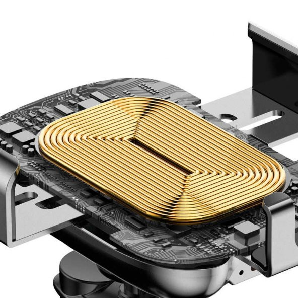 Baseus Smart Vehicle Bracket Wireless Charge Kablosuz Şarj Cihazı - 7