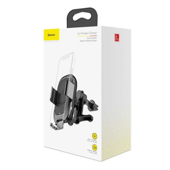 Baseus Smart Vehicle Bracket Wireless Charge Kablosuz Şarj Cihazı - 11