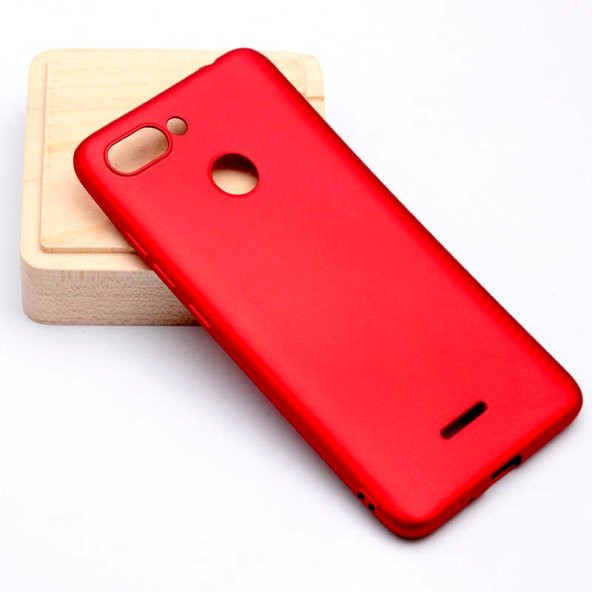 Xiaomi Redmi 6 Kılıf Premier Silikon Kapak-Kırmızı