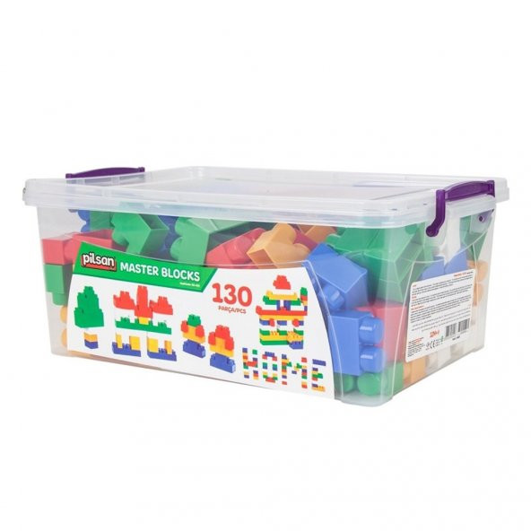 Pilsan Master Bloklar 130 Parça Eğitici Lego Çocuk Oyuncağı - 3