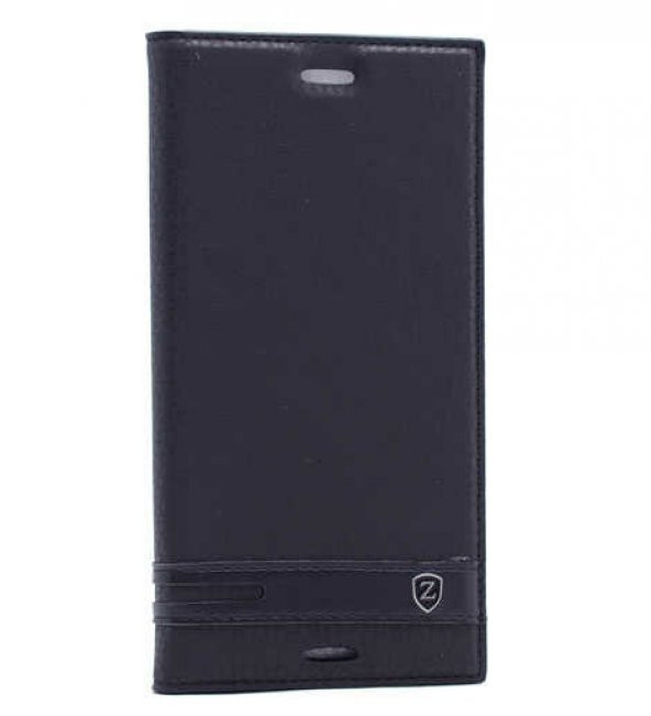Sony Xperia XZ Premium Kılıf Elite Kapaklı Kılıf Siyah