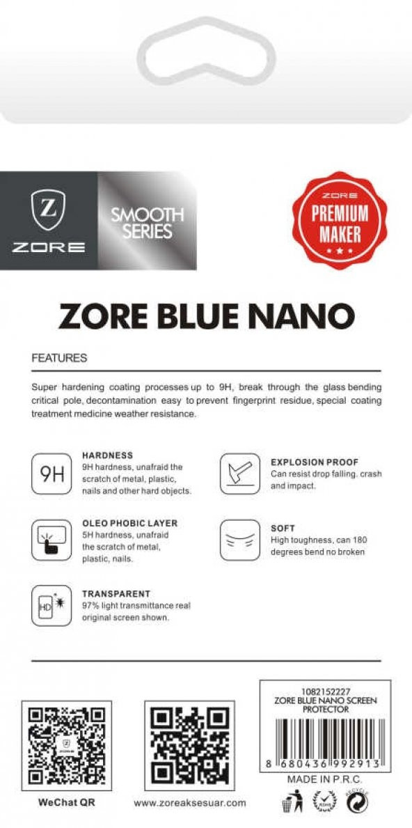 LG K9 Blue Nano Screen Protector Cam Ekran Koruyucu - 2