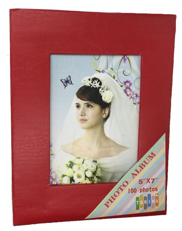 5x7 (13X18) 100lik Fotoğraf Albümü KIRMIZI - 2