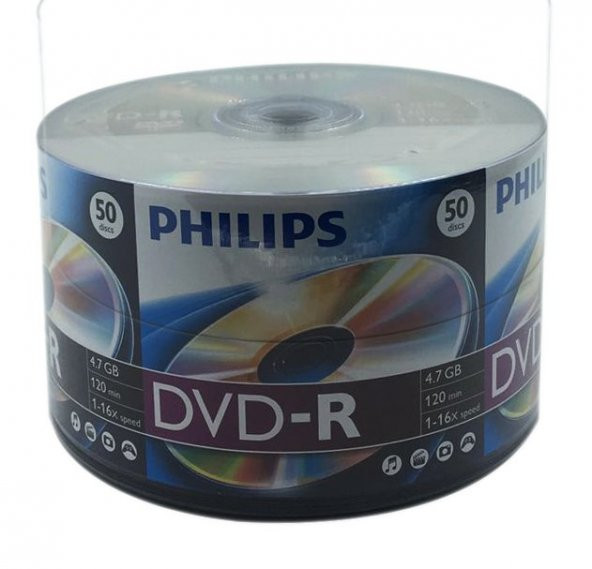 Phılıps  50lik 4.7 GB DVD-R 1 Paket
