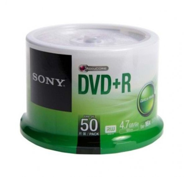 Sony Dvd+R 4.7 GB Shirink 1 Paket Kutulu