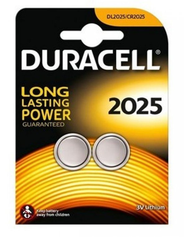 Duracell Cr2025 Lithium 3V Pil 2 Adet Kd