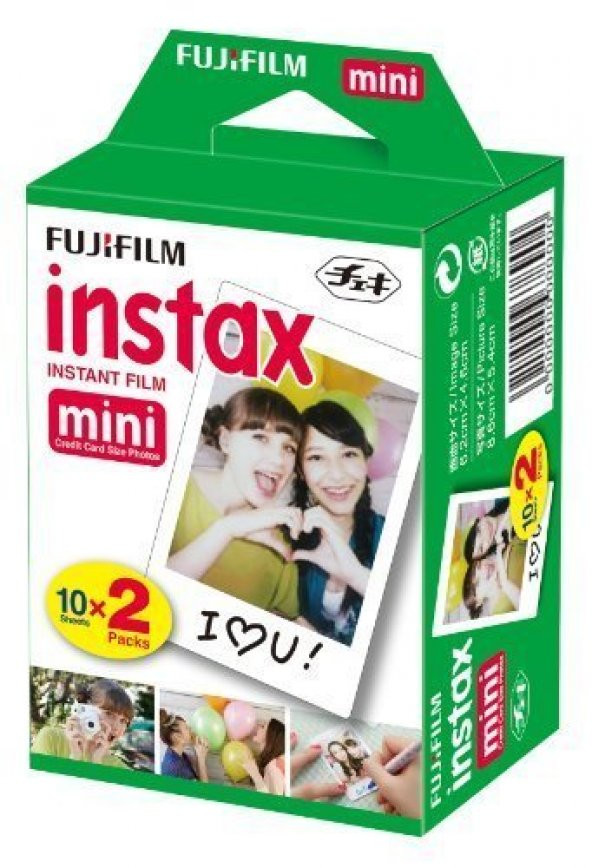 Fuji İnstax Mini 10x2 20 Sheets Fotoğraf Filmi
