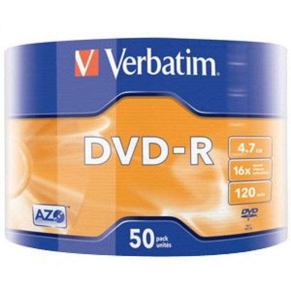 Verbatim Dvd-R 4.7 GB Cace Box 12 Paket (1Koli)