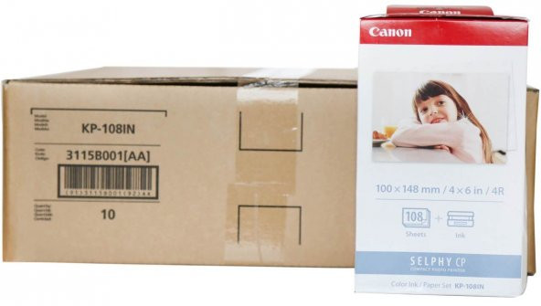 Canon CP Serisi için KP-108IN Kartuş ve Kağıt Seti
