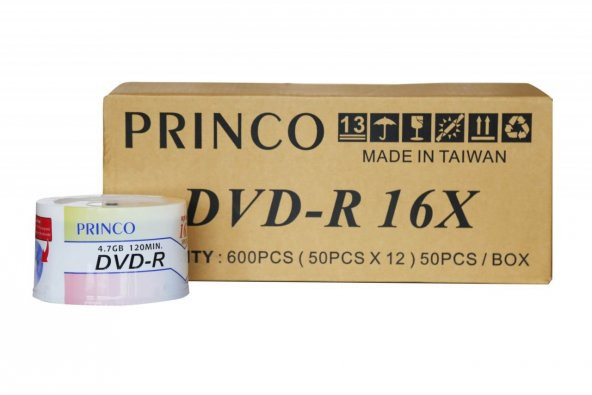 Princo Dvd-R 4.7 Gb Cace Box 12 Paket (1 Koli)